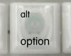 option alt, Left Keycap, iBook G3 Clamshell, Original