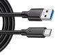USB Data Cable, Type-A to Type C, 60W 0.5m, Black